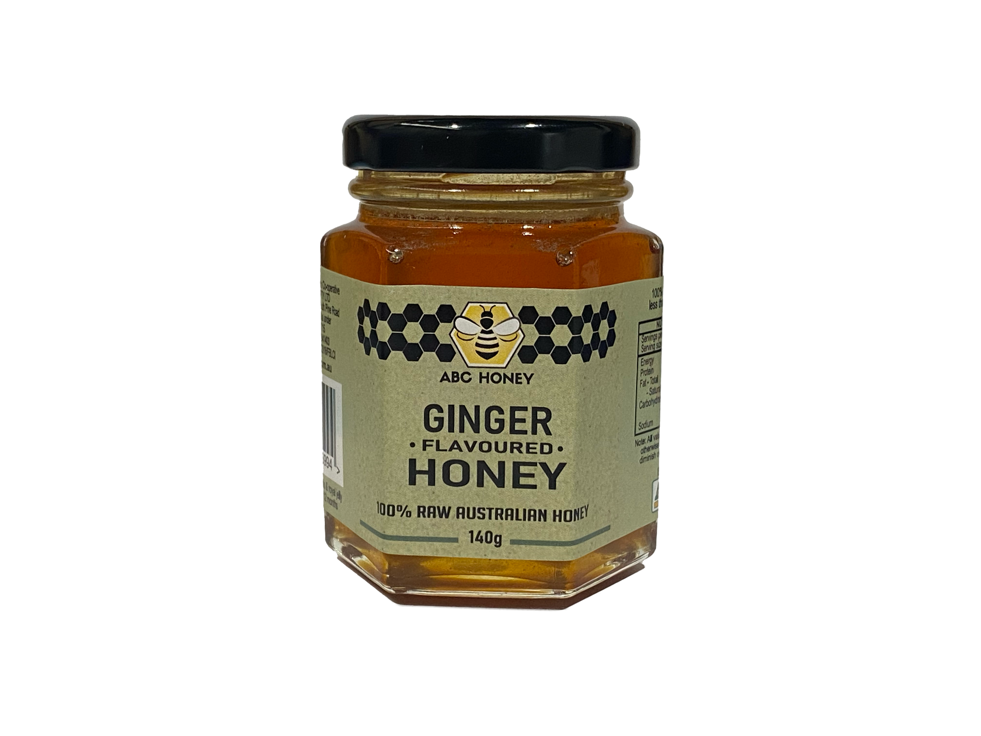 ABC Honey Gourmet Range Ginger Honey 140g ABC Honey Pty Ltd
